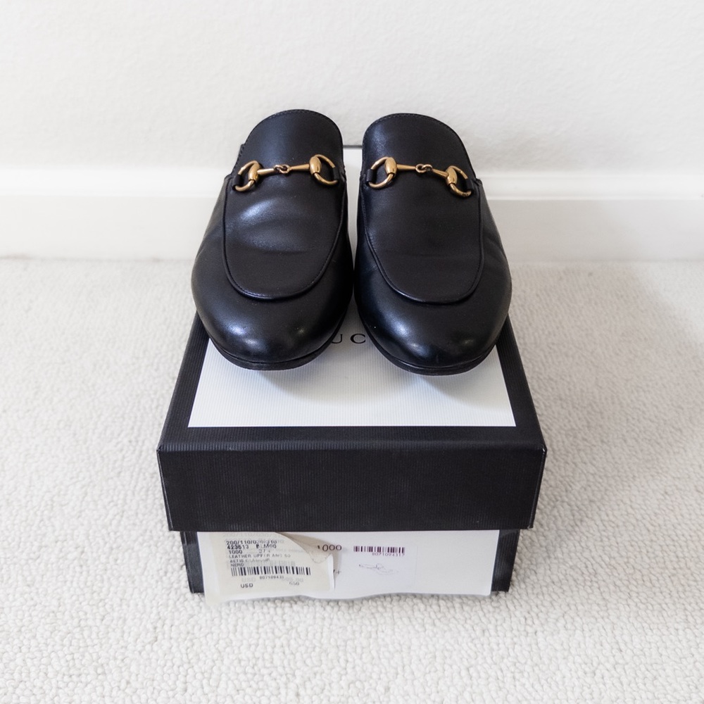 Gucci Princetown Leather Slipper Mule - Picture 2 of 7